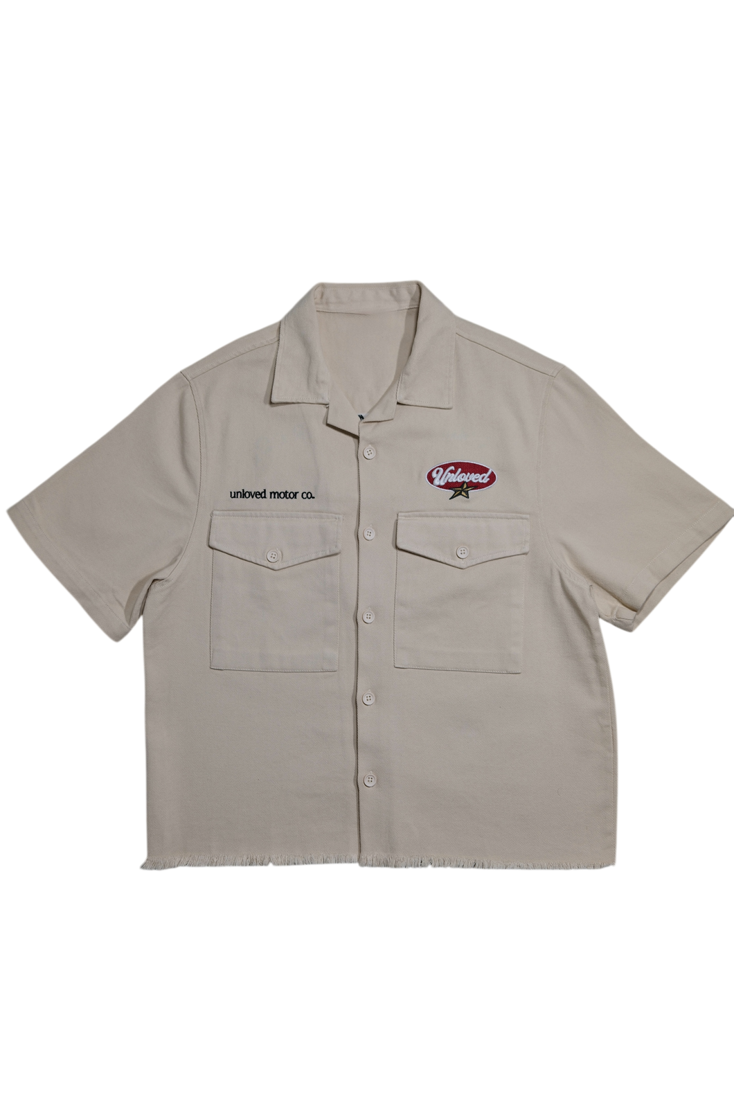 BOX FIT OVERSHIRT - CREAM