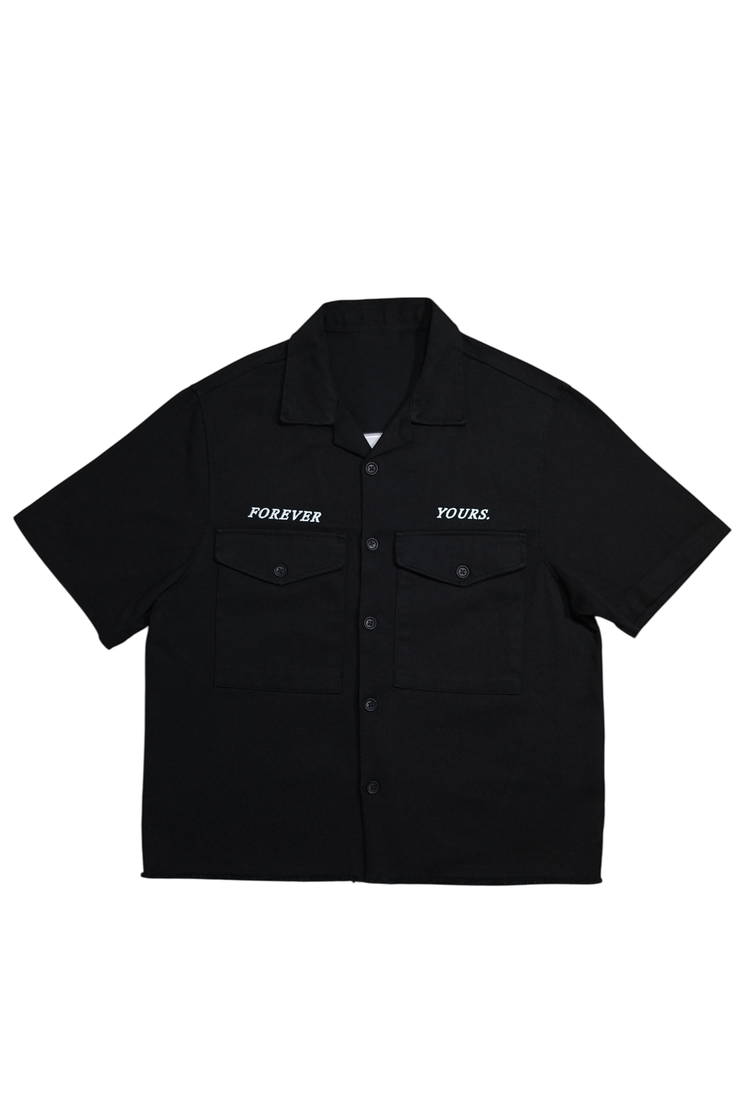 BOX FIT OVERSHIRT - BLACK